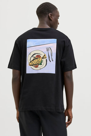 Jack & Jones Marrakesh Back Tee SS Black