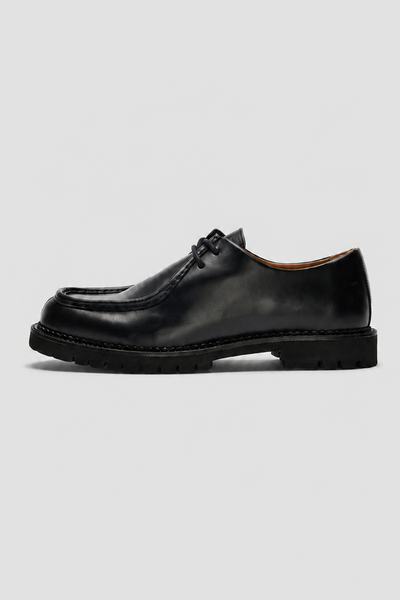 Selected Hector Leather Moc-Toe Shoe Black