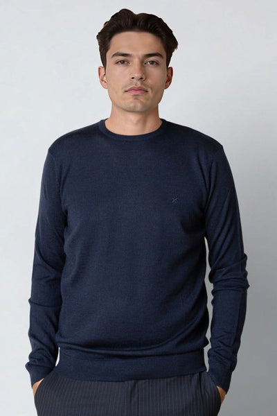 Clean Cut Copenhagen Merino Crewneck Knit Navy