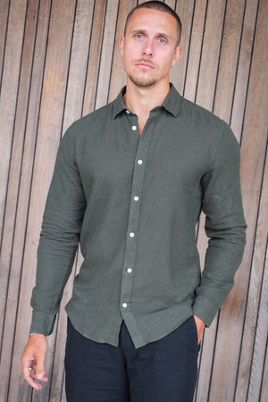 ONLY & SONS Caiden LS Linen Hemd Kambaba