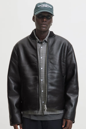 Jack & Jones Fade PU Bomberjacke Black
