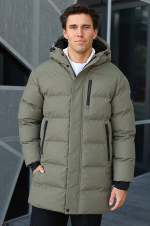 Jack & Jones Trace Alpha Long Puffer Dusty Olive