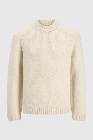 Jack & Jones Salamanco Knit Crew Neck Feather Gray