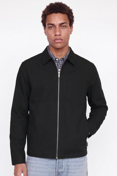 Jack & Jones Chamberi Toby Zip Shirt Black