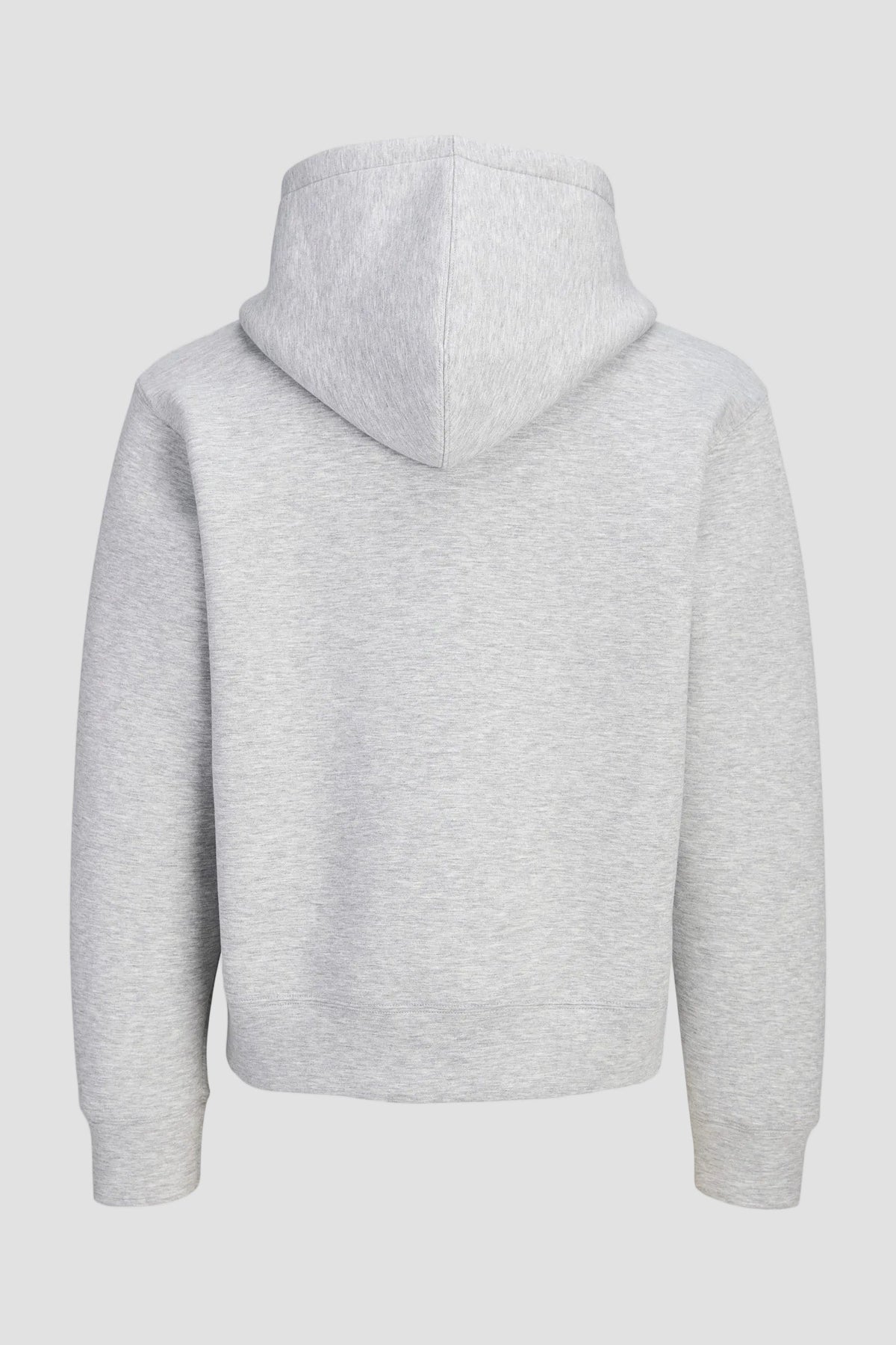 Jack & Jones Legacy Sweat Scuba Zip Hoodie Light Grey Melange