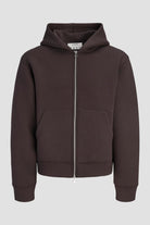 Jack & Jones Legacy Sweat Scuba Zip Hoodie Chocolate Torte