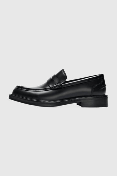 Selected Bobby Leather Penny Loafer Black
