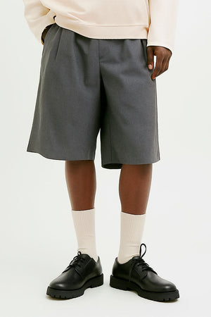 Jack & Jones Bill Flint Wide Fit Dress Shorts  Ultimate Grey