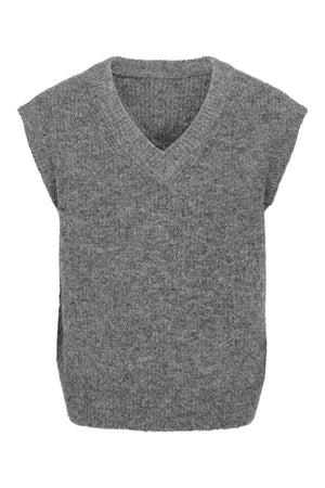 Only & Sons Troy Rlx 12 V-Neck Vest Medium Grey Melange