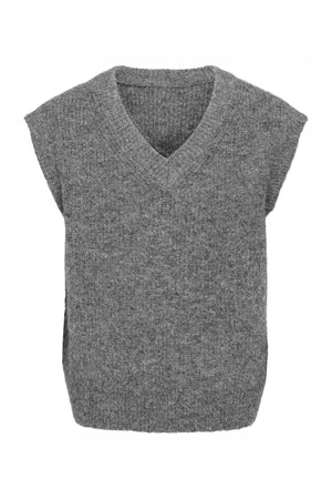 Only & Sons Troy Rlx 12 V-Neck Vest Medium Grey Melange