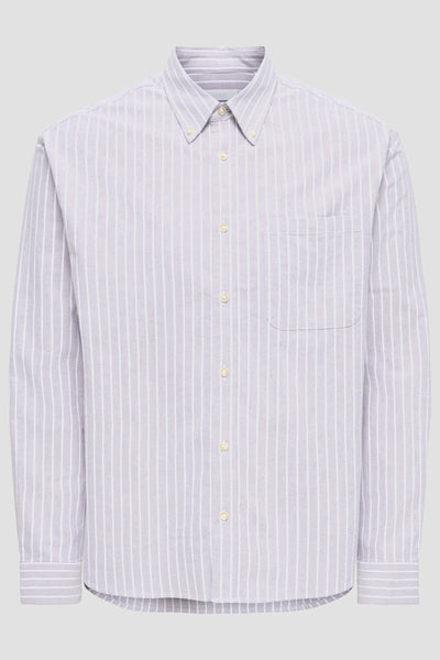 Only & Sons Oxford Shirt Grape Shake