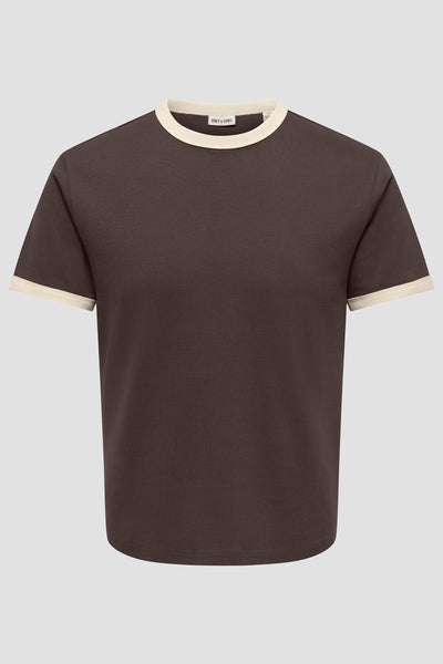 Only & Sons Willo Reg Tee Mulch
