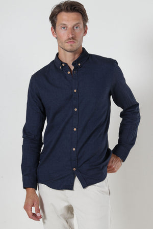 Kronstadt Johan Diego Cotton Hemd Sky Captain