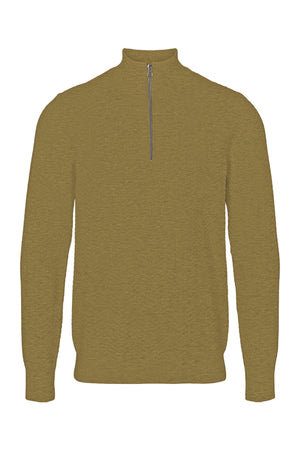 Kronstadt Carlo Cotton half zip knit Sand mix
