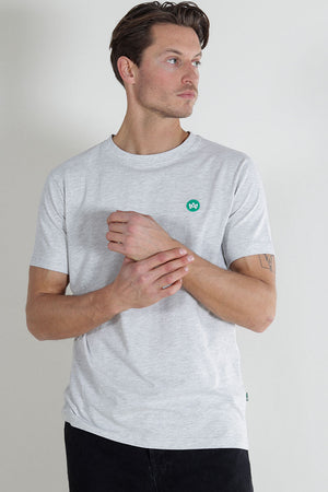 Kronstadt Timmi Organic/Recycled t-Hemd Lt Grey Mix