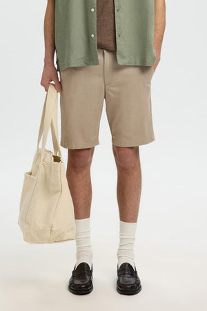 Selected Slmslim-Miles Flex Shorts Greige