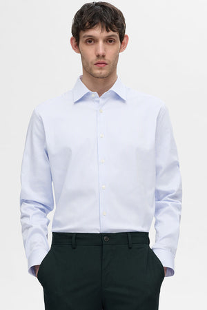 Selected Performance Stretch LS Hemd Cashmere Blue Stripe