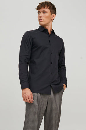 Jack & Jones Parker Wrinkle Resistant Hemd LS Black