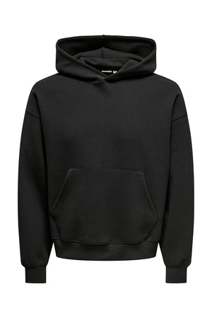 ONLY & SONS Goyle Box Fit Subca Hoodie Black