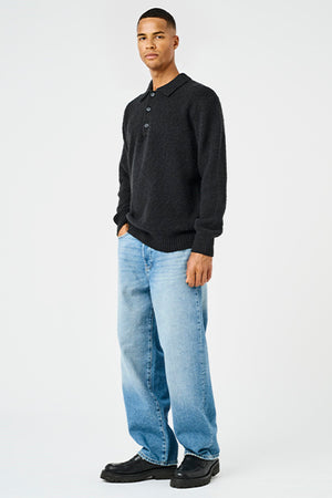 ONLY & SONS Dale Relaxed Fit Polo Knit Black