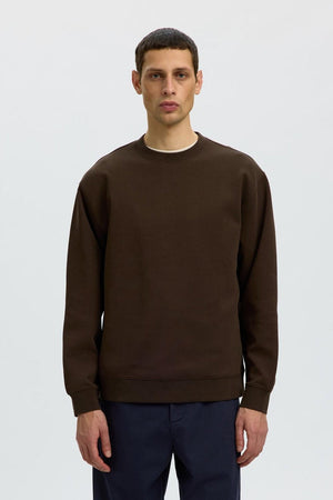 Selected Slmtom Soft Crew Neck Sweat Delicioso