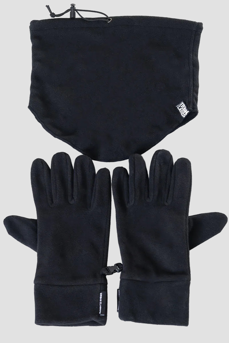 Urban Classics Fleece Winter Set Black