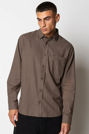 Fat Moose Frank flannel Hemd Brown