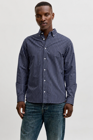 Jack & Jones Harvey Oxford LS Shirt Navy Blazer