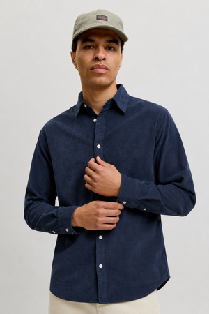 Jack & Jones Field Cord Shirt LS SN Navy Blazer