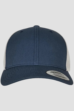 Flexfit Retro Trucker 2-Tone Navy/Silver Headwear