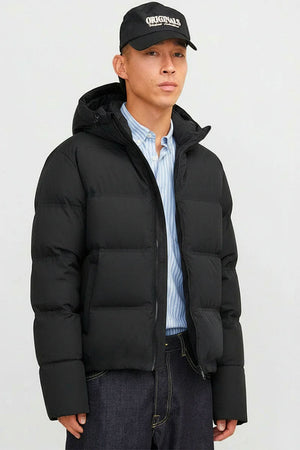Jack & Jones Soho Puffer Hood Jacket Black