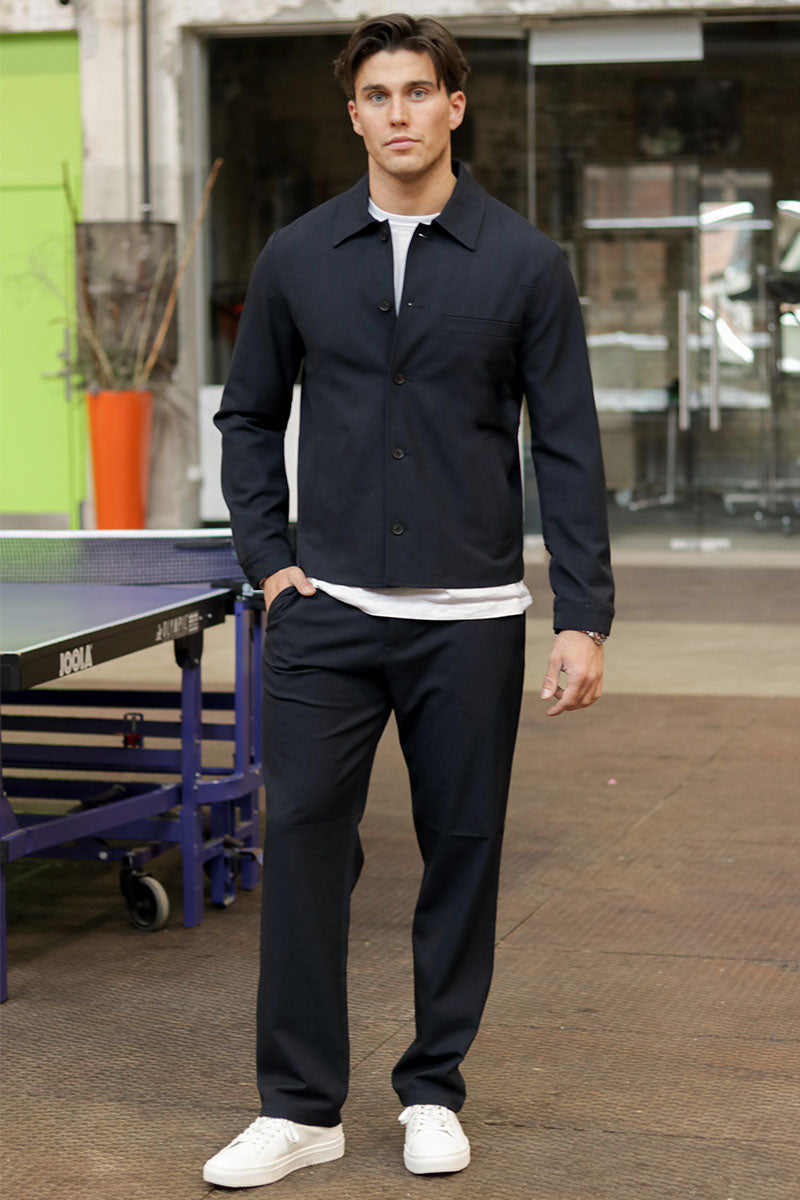 Selected Robert Regular Overshirt Black