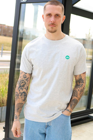 Kronstadt Timmi Organic/Recycled t-Hemd Lt Grey Mix