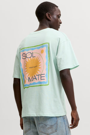 Jack & Jones Sun Mate Tee SS Crew Neck STYD SS26 Pale Blue