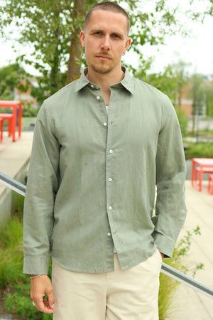 Selected Clay Vetiver Shirt
