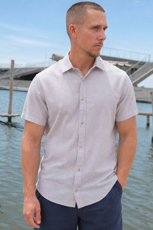 Jack & Jones Summer Hemd Linen Blend SS String