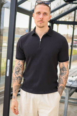 Product - Title: Selected Fave Structure SS Polo Noos Black