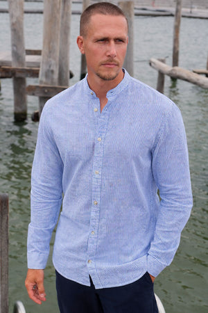 Jack & Jones Summer Hemd Linen Blend Band LS Infinity