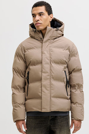 Jack & Jones Fusion Pufferjacke Desert Taupe