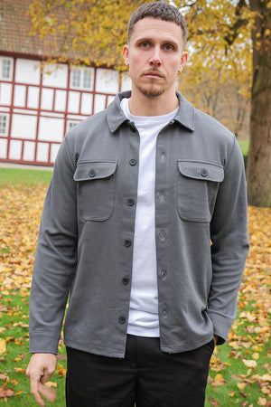 Only & Sons Newkodyl Grau Pinstripe Hemd