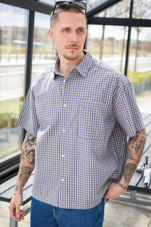 Only & Sons Daves Loose Check Shirt 0583 Blue Nights