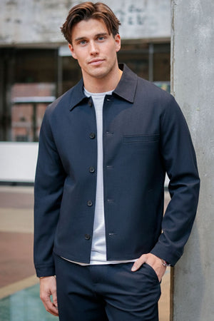Selected Robert Overshirt Dark Sapphire