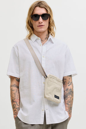 Jack & Jones Summer Hemd Linen Blend SS White