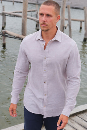 Jack & Jones Summer Hemd Linen Blend LS String