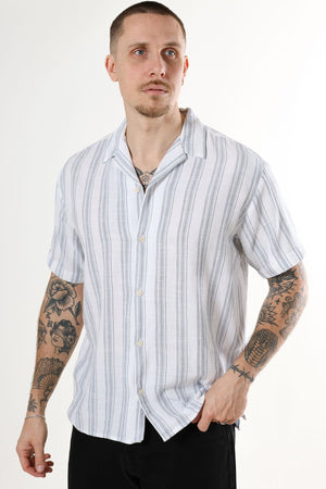 Jack & Jones Liam Resort Shirt SS Celestial Blue