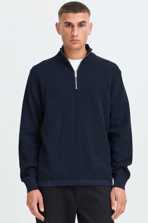 Solid Vian Half Zip Insignia Blue