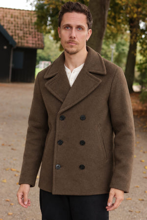 Jack & Jones Bluneil Wool Blend Peacoat Crocodile
