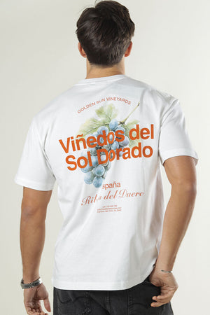 Only & Sons Fred Life Rlx Ss Print Tee Bright White