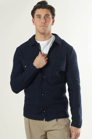 Selected Nealy LS Knit Cardigan Sky Captain