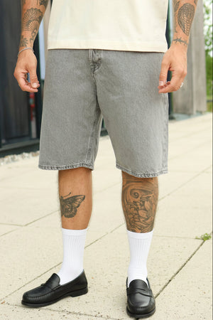 Jack & Jones Alex Baggy Fit Shorts 331 Grey Denim